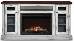 Napoleon Charlotte White 68" Electric Fireplace Mantel Package