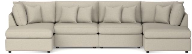 Bassett® Furniture Beckham Straw Double Chaise Sectional