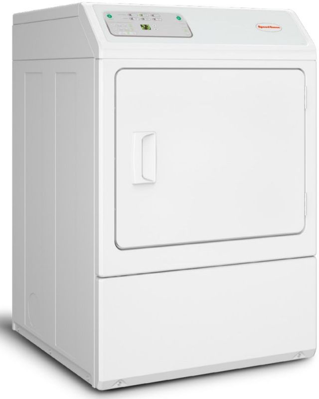 Speed Queen® Commercial 7.0 Cu. Ft. White Front Load Electric Single Dryer-2