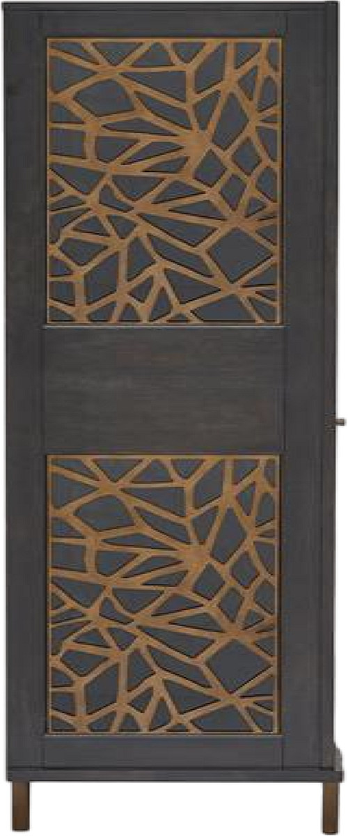 Magnussen Home® Ryker Coventry Gray/Nocturn Black Display Cabinet ...