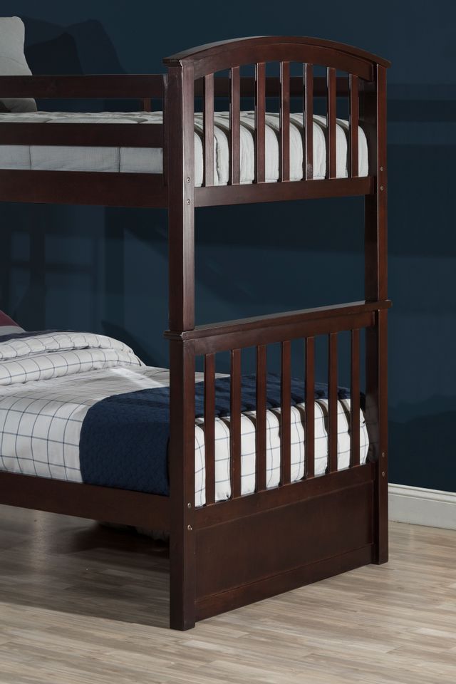 Hillsdale Furniture Schoolhouse Sidney Chocolate Twin/Full Bunk Bed-1