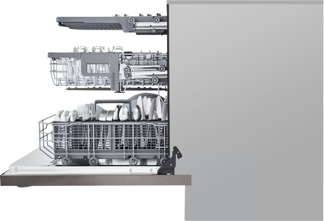 LG 24” Black Stainless Steel Built In Dishwasher 8