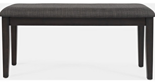 Jofran Inc. American Rustics Dark and Rich Wood Upholstered Bench