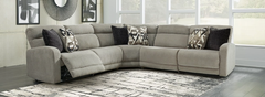 Signature Design By Ashley® Colleyville 5-Piece Stone Reclining Sectional