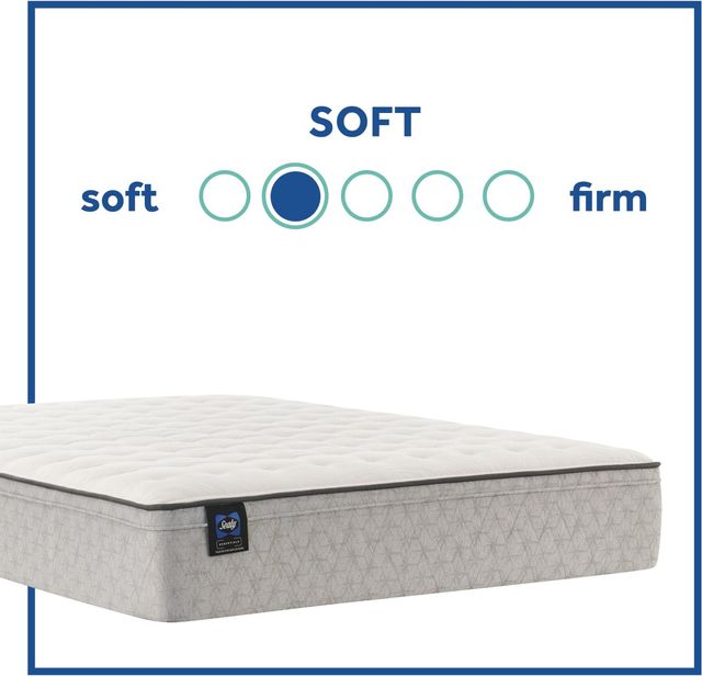 Sealy® Essentials™ Spring Winter Green Innerspring Soft Faux Euro Top California King Mattress 2