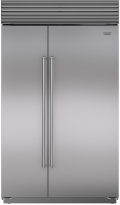 Sub-Zero® 28.2 Cu. Ft. Stainless Steel Built In Side By Side Refrigerator-BI-48SID/S/PH