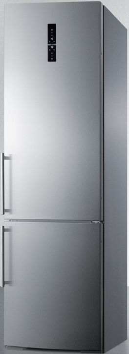 Summit® 12.8 Cu. Ft. Stainless Steel Counter Depth Bottom Freezer Refrigerator