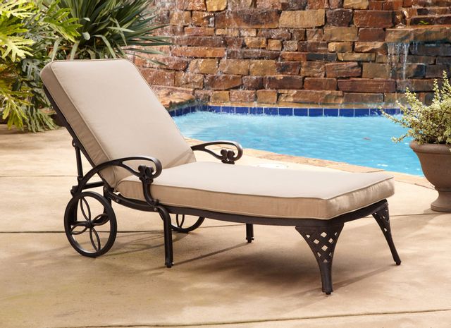 homestyles® Sanibel Bronze Chaise Lounge with Cushion-1