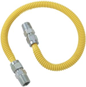 Dryer gas line and connectors.