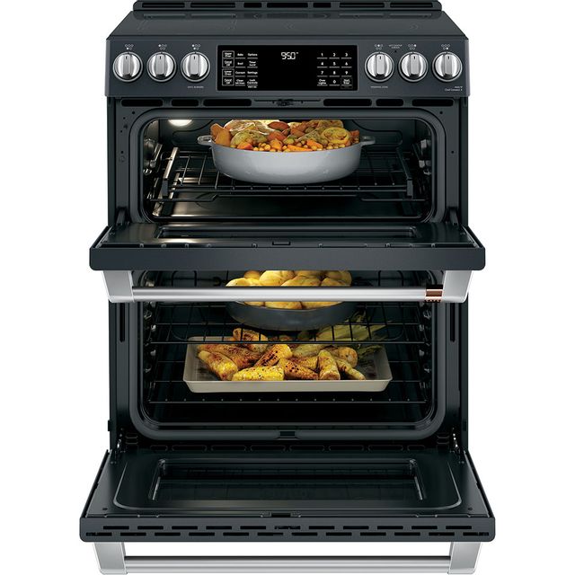Café™ 30" Stainless Steel Slide In Double Oven Induction Range 4