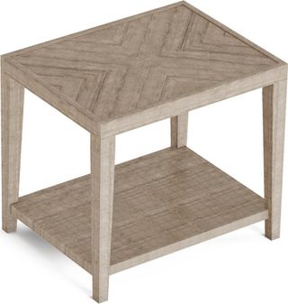 Flexsteel® Chevron Stone Gray Rectangular End Table