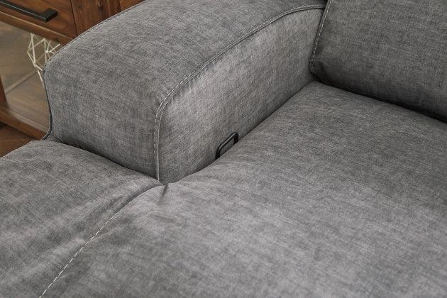 Signature Design by Ashley® Coombs Charcoal Reclining Loveseat-3