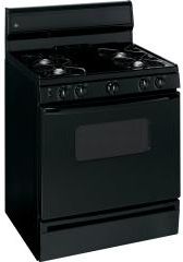 ge gas range black