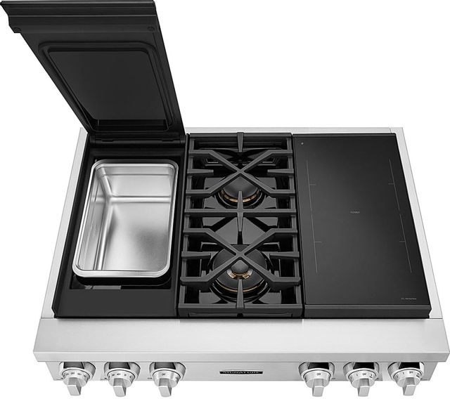 Signature Kitchen Suite 36" Stainless Steel Dual Fuel Pro Gas Rangetop-1