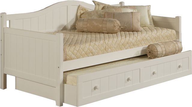 Hillsdale Furniture Staci White Twin Daybed with Trundle-0