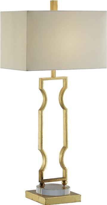 Crestview Collection Carlisle Gold/White Table Lamp-0