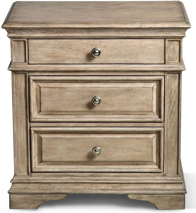 Steve Silver Co.® Highland Park Waxed Driftwood  Nightstand-0