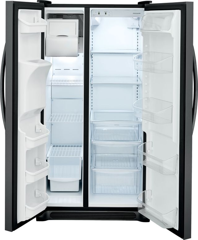 Frigidaire® 22.0 Cu. Ft. Black Stainless Steel Standard Depth Side By Side Refrigerator 1