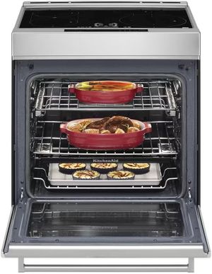 KitchenAid 30" Stainless Steel Slide In Induction Range