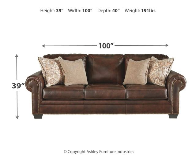 Signature Design by Ashley® Roleson Walnut Sofa 3