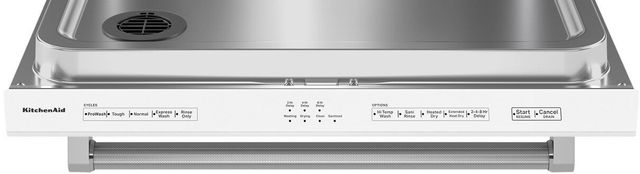 KitchenAid® 24" White Top Control Built In Dishwasher 7