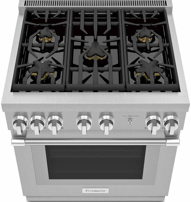 Thermador® Harmony® 30" Stainless Steel Professional Dual Fuel Range 1