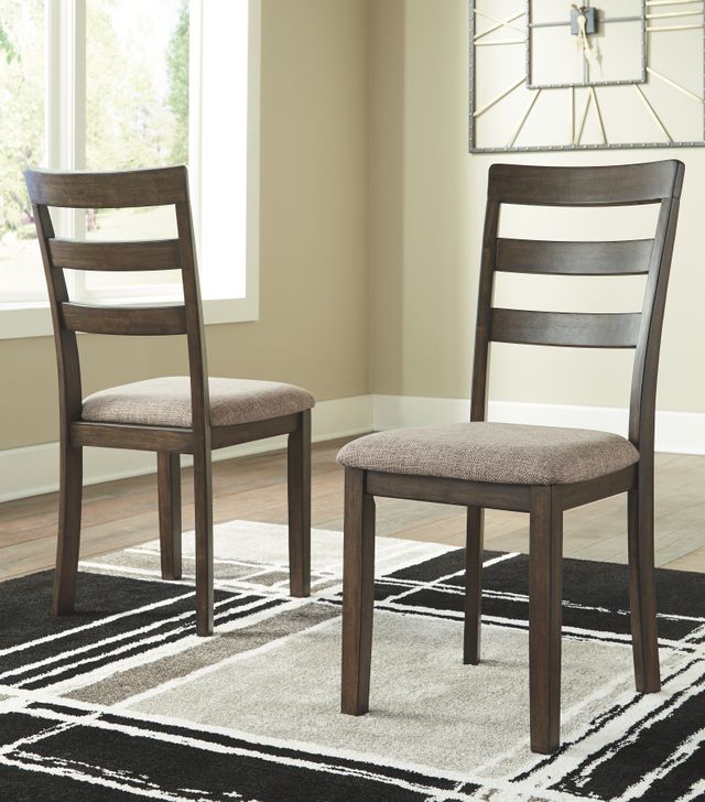 Benchcraft® Drewing Brown Upholstered Dining Side Chair 1