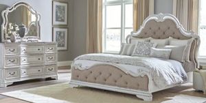 Liberty Magnolia Manor 3-Piece Antique White King Bedroom Set