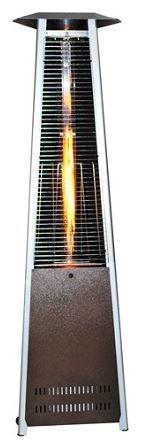 Sunheat Golden Hammered Triangle Flame Variable Patio Heater