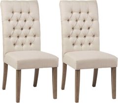 Coaster® Gadsden 2-Piece Vineyard Oak Tufted Back Dining Chairs