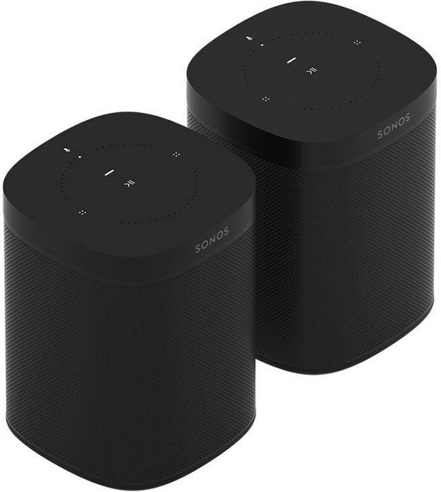 Sonos® One Two Room Smart Wi-Fi Speaker Set 1