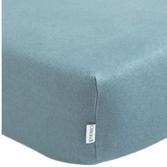 Cariloha Bamboo Viscose Lullaby Blue Crib Fitted Sheet