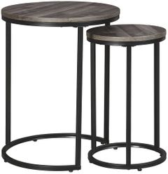 Signature Design by Ashley® Briarsboro 2-Piece Gray Washed Accent Tables