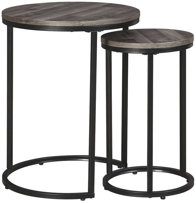 Signature Design by Ashley® Briarsboro Set of 2 Gray Washed Accent Tables