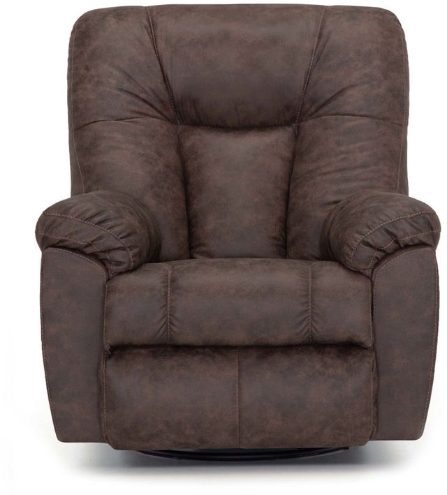 Connery Coffee Swivel Recliner-2
