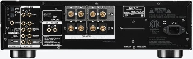 Denon® 2 Channel Black Integrated Amplifier 3