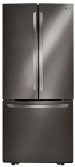 lg bottom freezer refrigerator black stainless