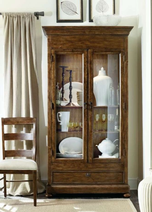Hooker® Furniture Archivist Dark Wood Display Cabinet 2