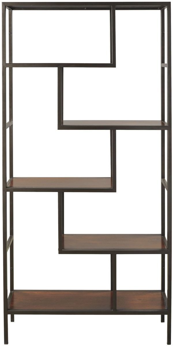 Signature Design by Ashley® Frankwell Brown/Black Bookcase-1