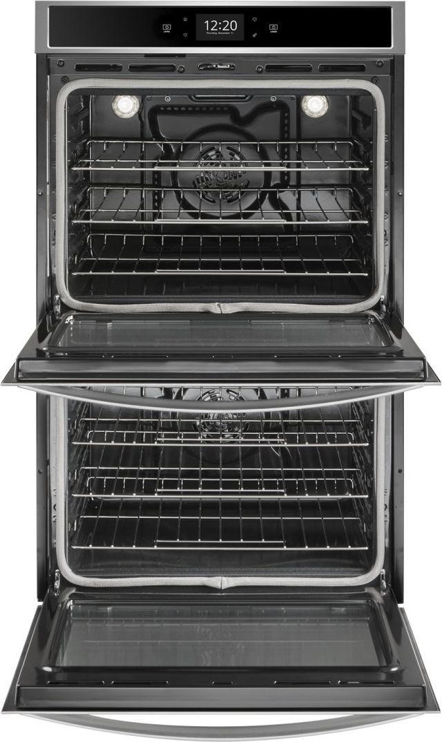 Whirlpool® 30" Black On Stainless Electric Built In Double Oven 24