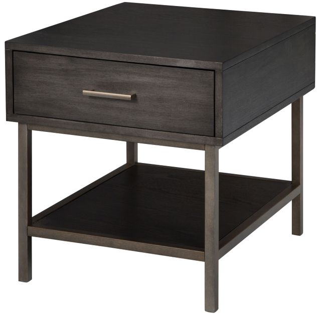 Magnussen Home® Fulton Smoke Anthracite End Table-1
