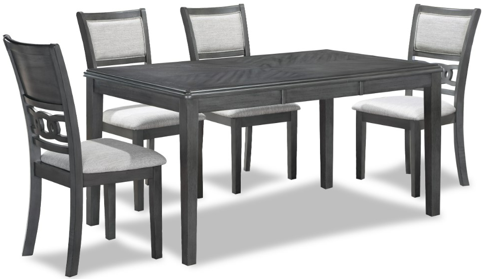 Gia 5 piece round dining deals room set by new classic