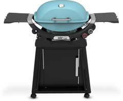 Weber® Q 2800N+ Sky Blue Liquid Propane Gas Tabletop Grill with Stand