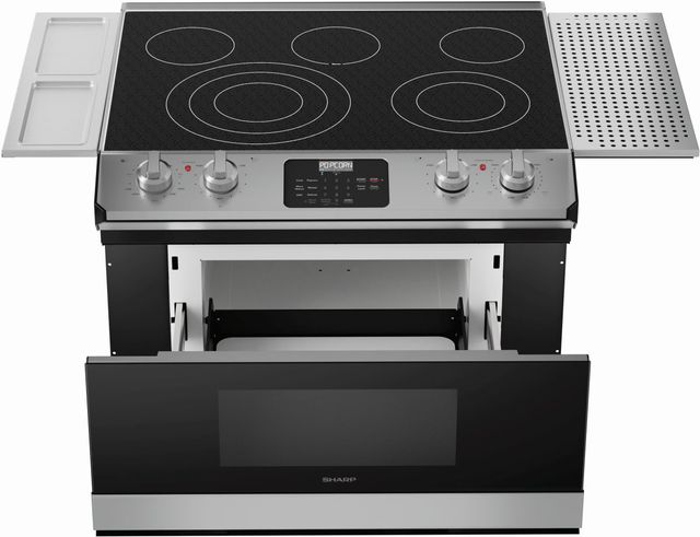 Sharp® 30 Stainless Steel Electric Rangetop With Microwave Drawer