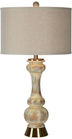 Forty West Patterson Blue Table Lamp