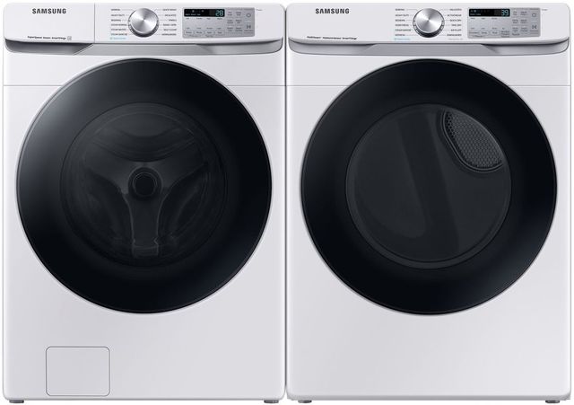 Samsung White Front Load Laundry Pair 0