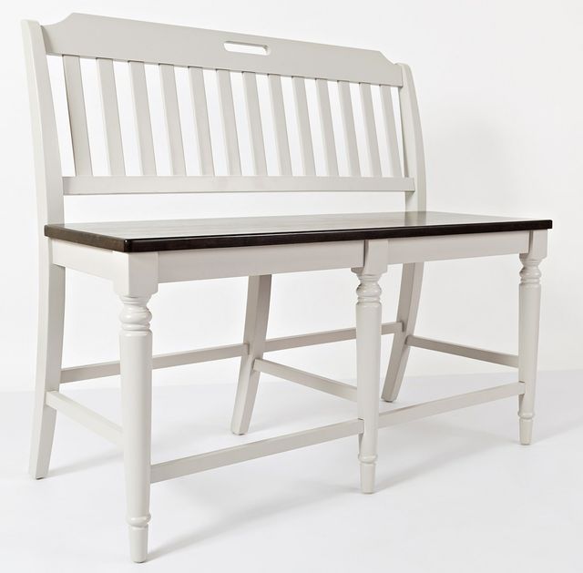 Jofran Inc. Orchard Park Gray/White Counter Height Bench-0