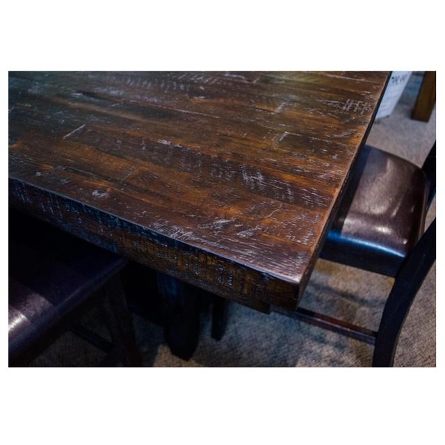 Jofran Kona Grove Pub Table & Four Upholstered Stools-2