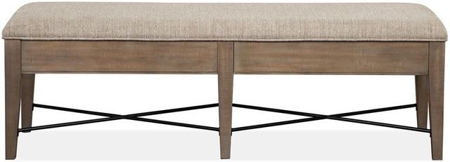 Magnussen Home® Paxton Place Dovetail Grey Upholstered Bench 2