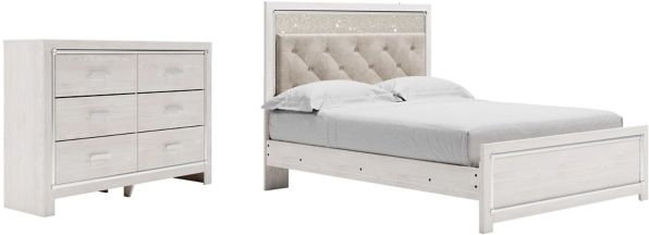 Signature Design by Ashley® Altyra 2-Piece White Queen Panel Bed Set-0